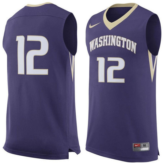 Unisex Washington Huskies Purple   Basketball Premier Tank Top 3D Jersey