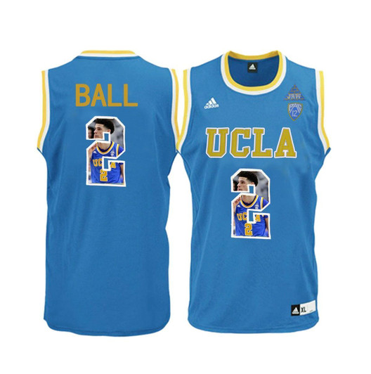 Unisex Ucla Bruins Blue Lonzo Ball   College Basketball 3D Jersey
