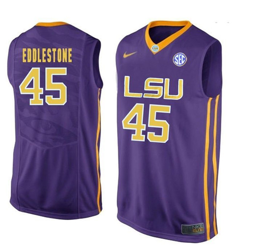 Lsu Tigers Purple Brandon Eddlestone   Basketball 3D Jersey