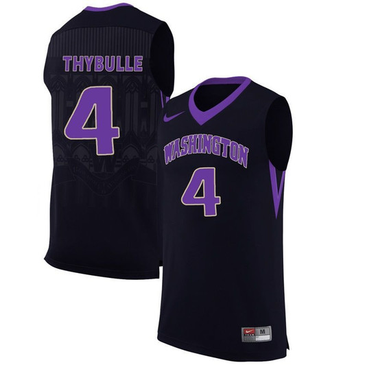 Washington Huskies Black Matisse Thybulle   Basketball 3D Jersey