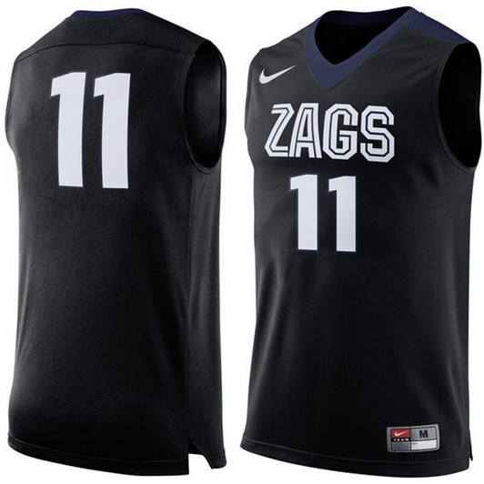 Unisex Gonzaga Bulldogs Black   Basketball Premier Tank Top 3D Jersey