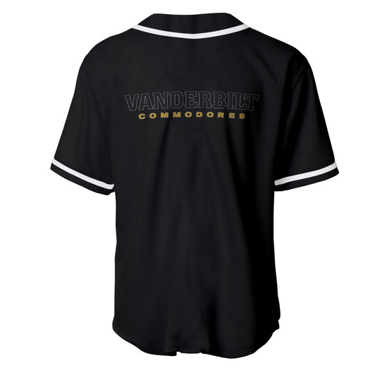 Vanderbilt Commodores Baseball Jersey - Sport Style Text -