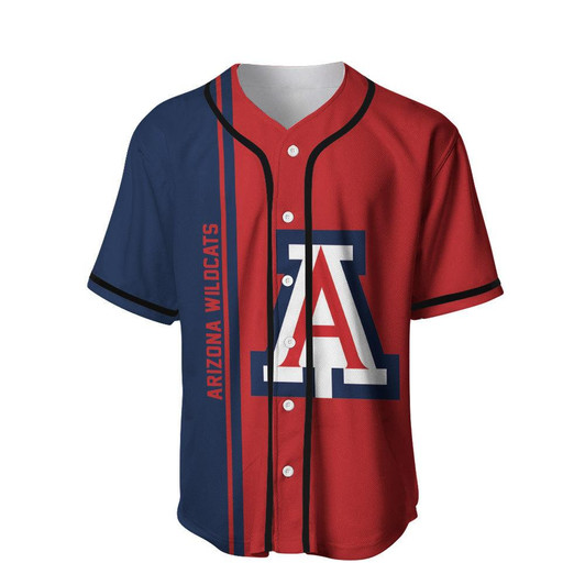 Arizona Wildcats Baseball Jersey Half Style -