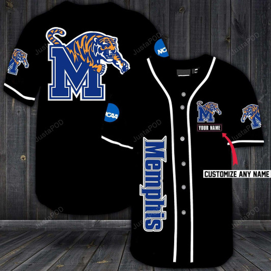 Personalized Custom Name Memphis Tigers  F Baseball All Over Print Baseball Jersey For Fans