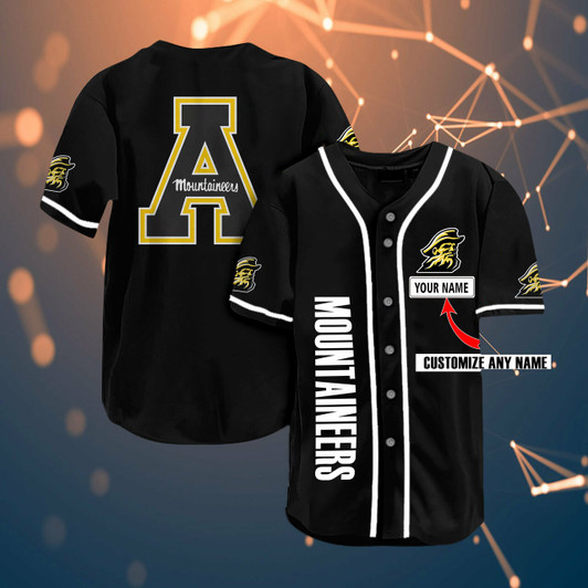 Appalachian State Mountaineers Personalized Name   Fans Team 3D Customization Gifts Baseball Jersey, 3D All Over Print Model 135