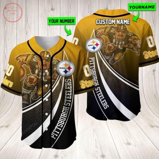 Pittsburgh Steelers Personalized Baseball Jersey