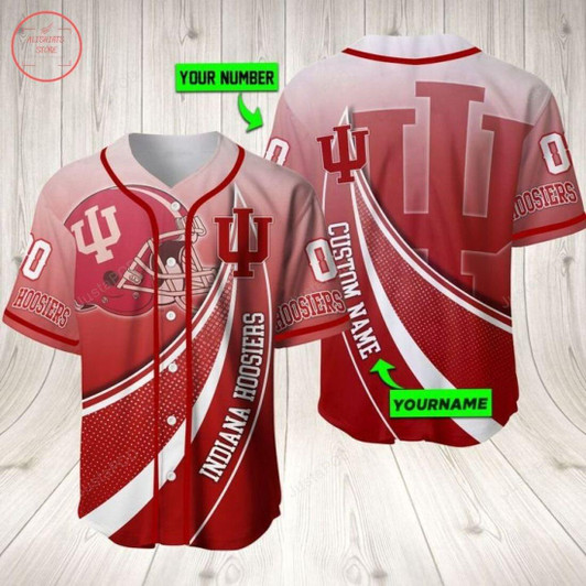 Indiana Hoosiers Personalized Baseball Jersey
