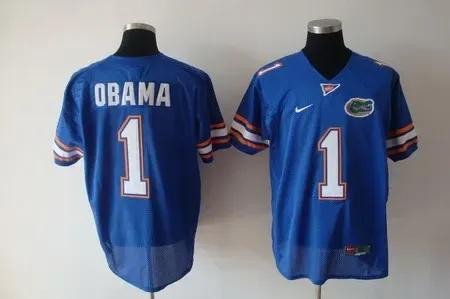 MenS Florida Gators #1 Obama Blue   Jersey