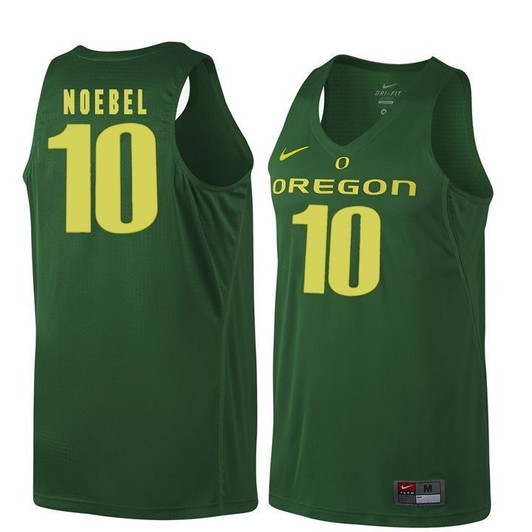 Unisex Oregon Ducks Dark Green Charlie Noebel   Basketball Jersey