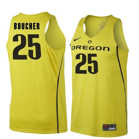 Unisex Oregon Ducks Gold Chris Boucher   Basketball Jersey