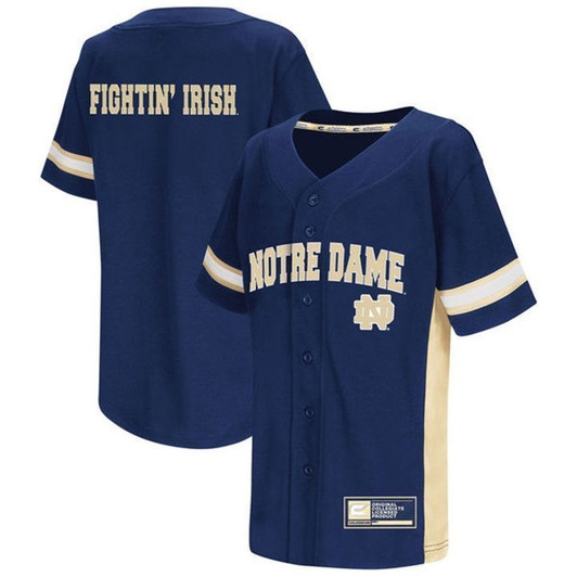 Unisex Notre Dame Fighting Irish Navy   Baseball 3D Jersey