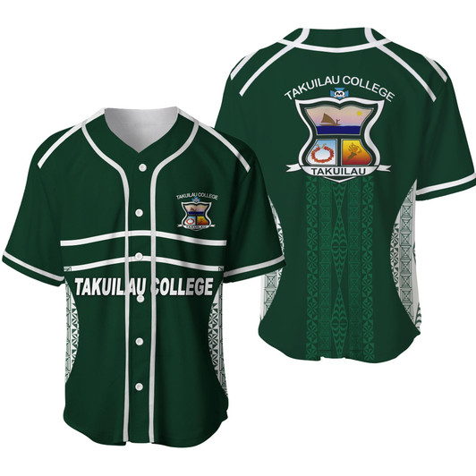 Takuilau College Tongan Patterns Baseball Jersey - LT12