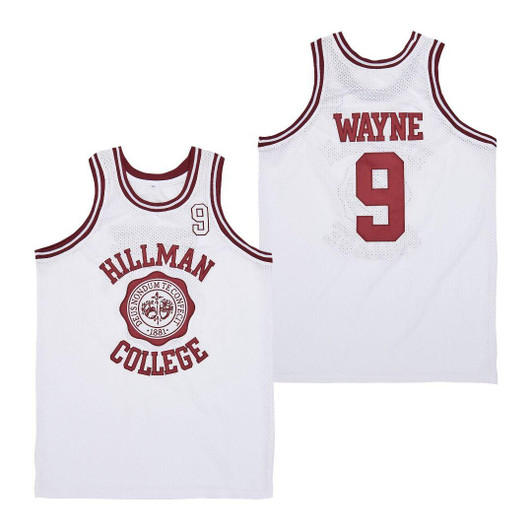 Dwayne Wayne 9 Hillman College White Basketball Jersey Gift For Wayne Fans