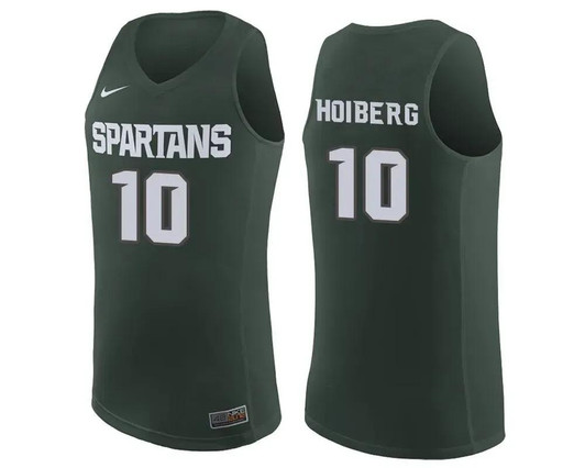 Michigan State Spartans Green Jack Hoiberg College Basketball Jersey