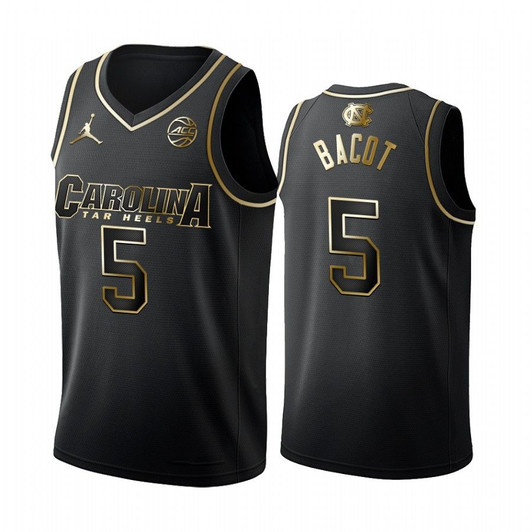 North Carolina Tar Heels Armando Bacot Black Golden Edition Limited Jersey College Basketball