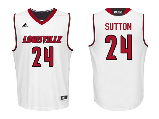 Louisville Cardinals White Dwayne Sutton College College Basketball 3D Jersey