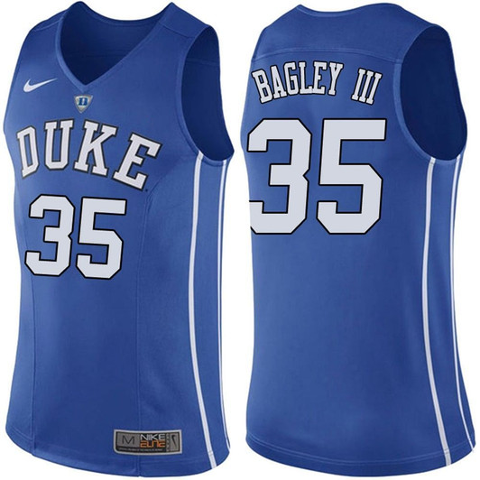 Duke Blue Devils Blue Marvin Bagley Iii College College Basketball 3D Jersey