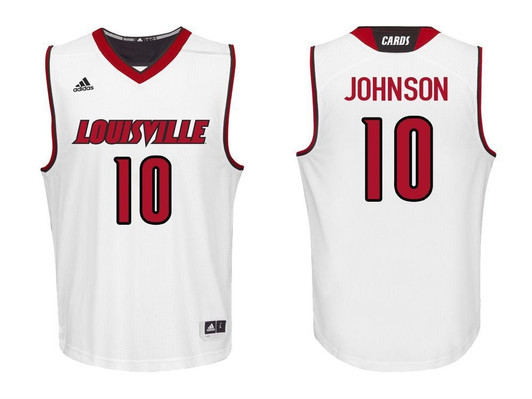 Louisville Cardinals White Jaylen Johnson College College Basketball 3D Jersey