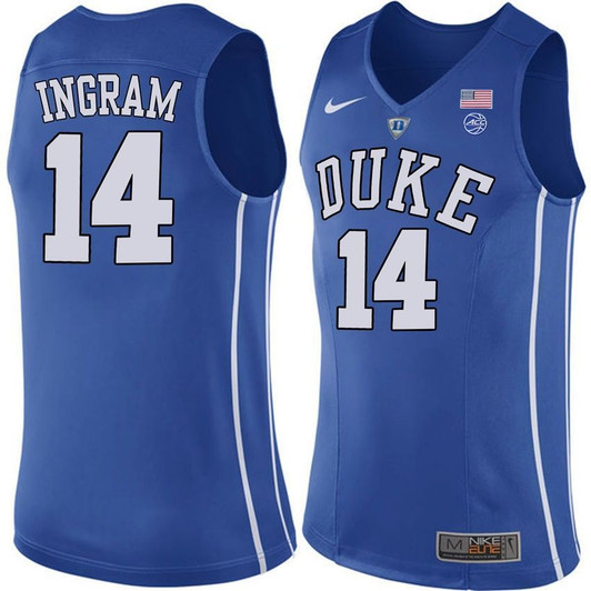 Unisex Duke Blue Devils Royal Brandon Ingram College Basketball Performance 3D Jersey