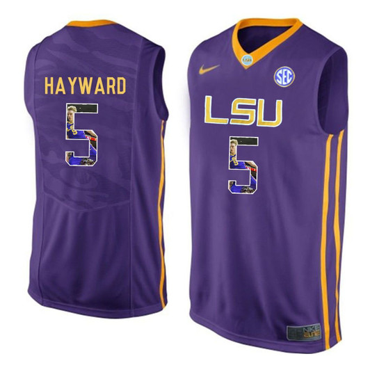 Unisex Lsu Tigers Purple Kieran Hayward College Basketball 3D Jersey