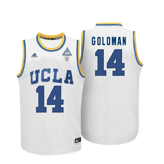Unisex Ucla Bruins White Gyorgy Goloman College Basketball 3D Jersey