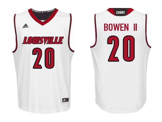 Louisville Cardinals White Brian Bowen Ii College College Basketball 3D Jersey
