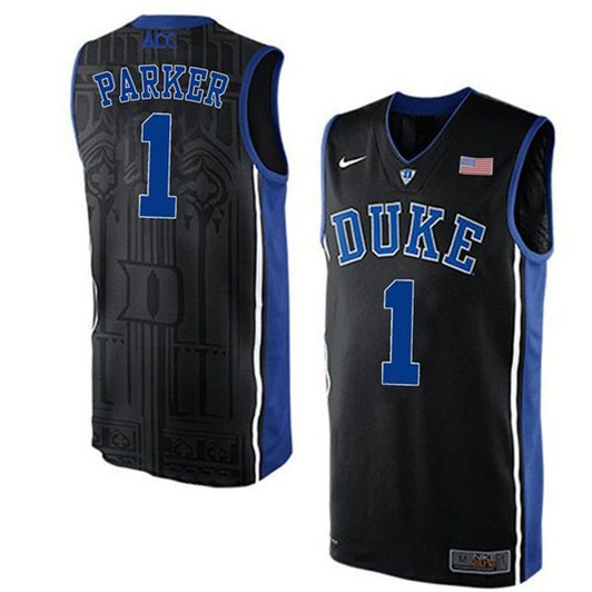 Unisex Duke Blue Devils Black Jabari Parker College Basketball 3D Jersey