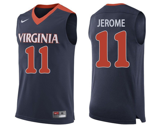 Virginia Cavaliers Navy Ty Jerome College Basketball 3D Jersey