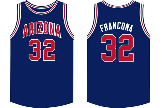 Arizona Wildcats Royal Terry Francona Original Retro Brand College Basketball Jersey