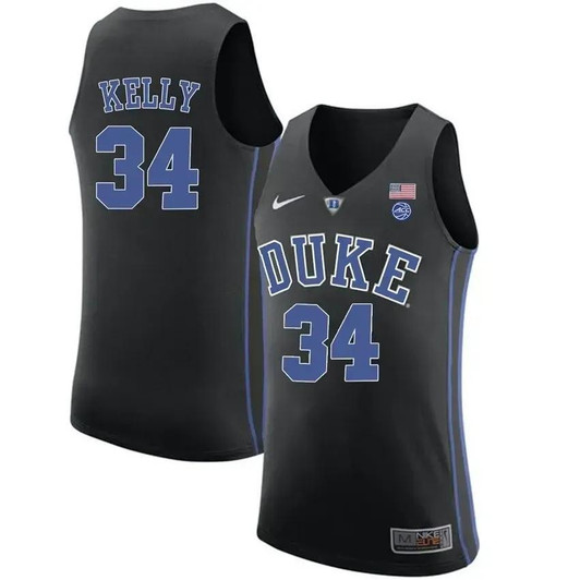 Unisex Duke Blue Devils Black Ryan Kelly College Basketball Performance Jersey