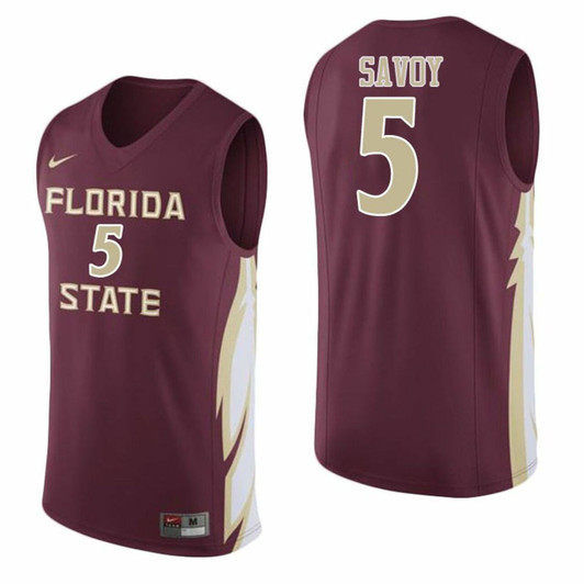 Florida State Seminoles Garnet Pj Savoy College College Basketball Jersey