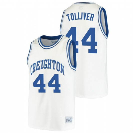 Creighton Bluejays Anthony Tolliver College Basketball White 3D Jersey