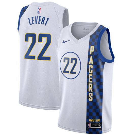 Indiana Pacers Nike City Edition Swingman Jersey - White - Caris Levert - Mens - 2019