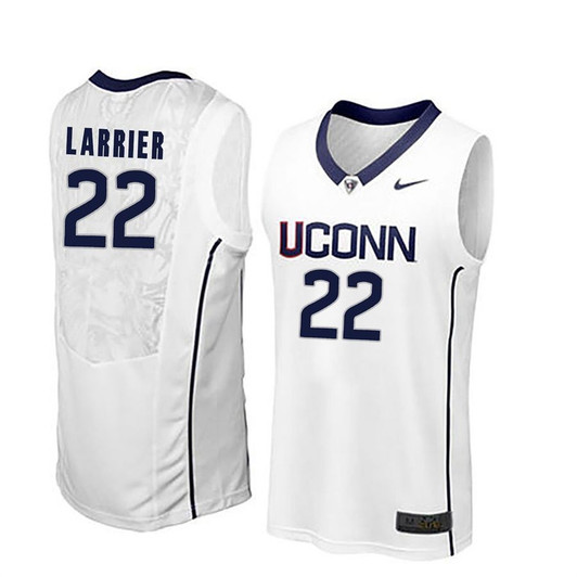 Unisex Uconn Huskies White Terry Larrier College Basketball 3D Jersey
