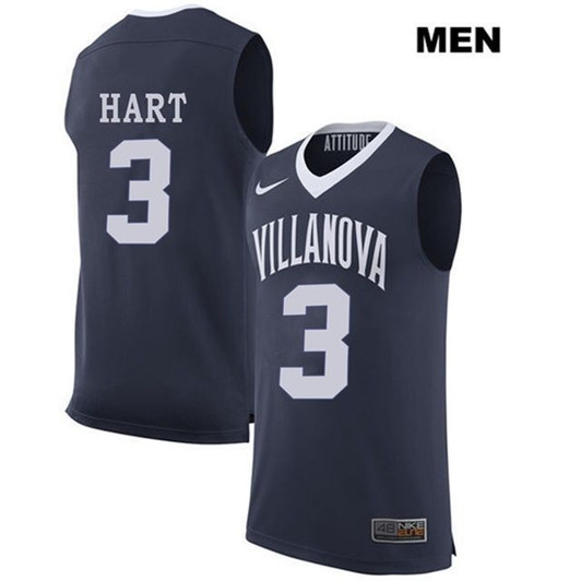 Unisex Villanova Wildcats Navy Josh Hart College Basketball 3D Jersey