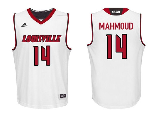 Louisville Cardinals White Anas Mahmoud College College Basketball 3D Jersey
