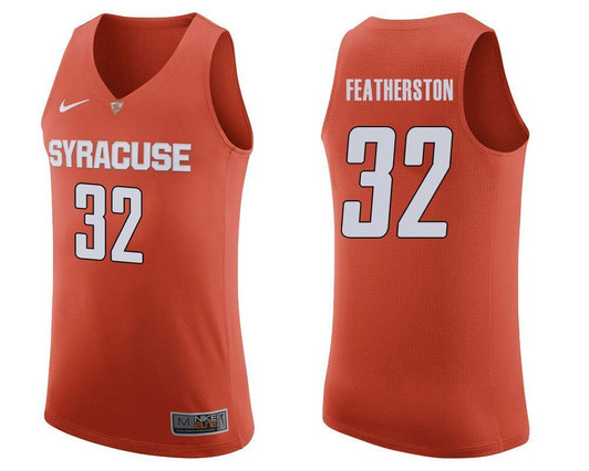 Syracuse Orange Orange Ray Featherston College Basketball 3D Jersey