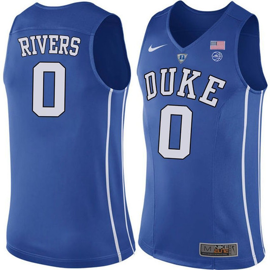 Unisex Duke Blue Devils Royal Austin Rivers College Basketball Performance 3D Jersey