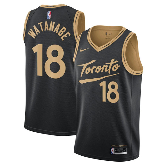 Toronto Raptors Nike City Edition Swingman Jersey - Yuta Watanabe - Youth - 2020