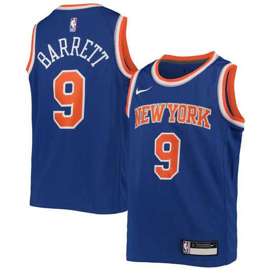 Rj Barrett New York Knicks Nike Youth Swingman Jersey - Icon Edition - Royal