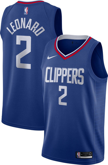 Nike Men'S Los Angeles Clippers Kawhi Leonard #2 Royal Dri-Fit Swingman Jersey