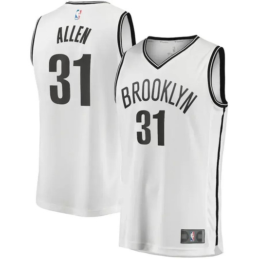 Jarrett Allen Brooklyn Nets Fast Break Player Jersey - Association Edition - White