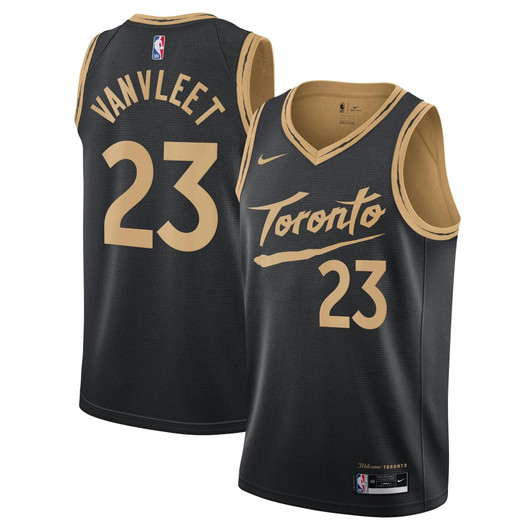 Toronto Raptors Nike City Edition Swingman Jersey - Black - Fred Vanvleet - Mens