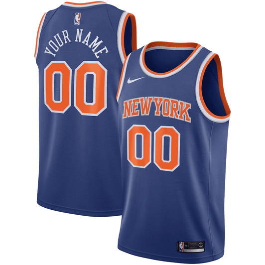 New York Knicks Nike 2020/21 Swingman Custom Jersey – Icon Edition - Blue