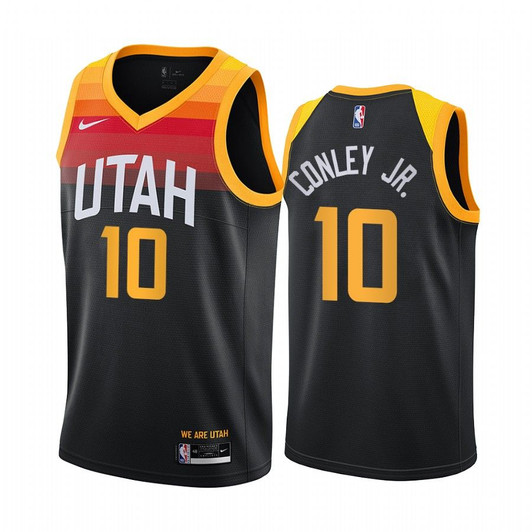 Mike Conley Jr. Utah Jazz 2020-21 Black City Jersey New Uniform