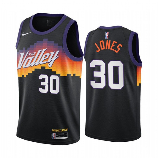 Damian Jones Phoenix Suns 2020-21 Black City Jersey 2020 Trade