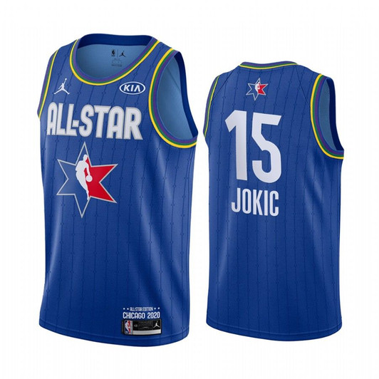 2020 All-Star Game Jersey Kobe Forever Nuggets Nikola Jokic #15 Blue