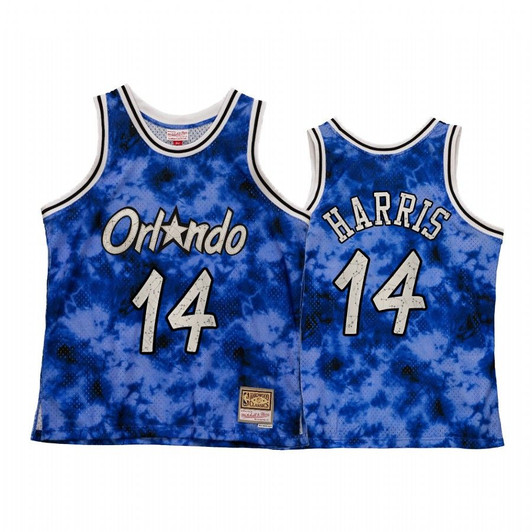 Orlando Magic Gary Harris Galaxy Constellation Jersey Men Royal Hardwood Classics