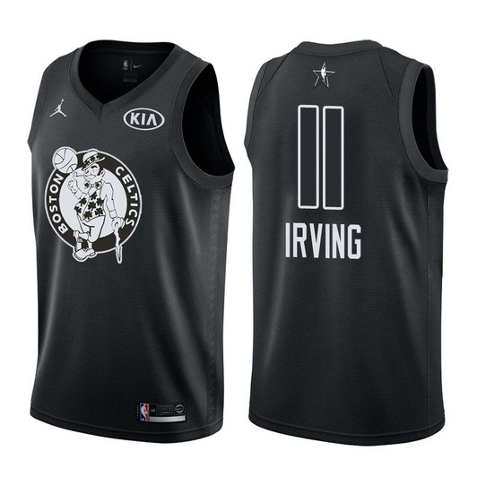 2018 All-Star Celtics Male Kyrie Irving #11 Black Jersey