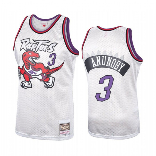 Toronto Raptors Og Anunoby Platinum Hardwood Classics Jersey #3